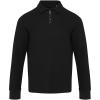 Zeus long sleeve unisex half zip polo
