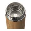 Termos din oţel inoxidabil, înveliş bambus, 350ml