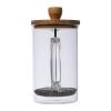 Aparat de cafea/ceai din sticlă cu capac bambus