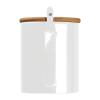 Ceașcă ceramică cu lingură și capac, 300 ml