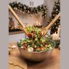Bol pentru salată cu capac din bambus, 2 l