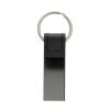 Luxury PU keychain RCS recycled zinc alloy