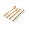 Reusable bamboo travel cutlery set