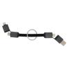 Terra recycled aluminum 4 in 1 60W fast charging cable