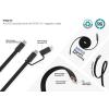 Arc RCS recycled Ultra-thin 60W 2 in 1 magnetic cable
