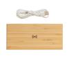 Bamboo alarm clock with 5W wireless charger