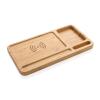 Bamboo desk organiser 10W wireless charger