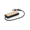 Link RCS recycled plastic and bamboo dual Input USB hub