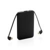 5.000 mAh Pocket Powerbank with integrated cables