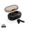 Light up logo TWS earbuds in charging case