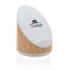 Ovate bamboo 5W speaker with 15W wireless charger