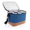 Two tone cooler bag with cork detail