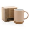 Ceramic mug with cork base 280ml
