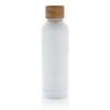 Wood RCS certified recycled stainless steel vacuum bottle