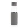 Ukiyo glass hydration tracking bottle with sleeve