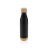 Vacuum stainless steel bottle with bamboo lid and bottom