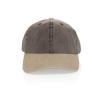 BEAU AWARE™ Washed 6 panel 270gsm cotton twill two tone cap