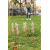 Wooden skittles set