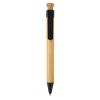 Bamboo pen with wheatstraw clip