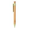 Bamboo pen with wheatstraw clip