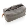 Canvas toiletry bag PVC free