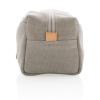 Canvas toiletry bag PVC free