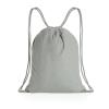 Impact AWARE™ recycled cotton drawstring backpack 145g