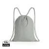 Impact AWARE™ recycled cotton drawstring backpack 145g