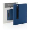 Standard hardcover PU A5 notebook with stylus pen