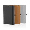 GRS Recycled leather hardcover notebook A5