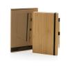 Bamboo notebook and infinity pencil set