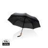 21" Impact AWARE™ RPET 190T bamboo auto open/close umbrella