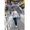 21" Impact AWARE™ RPET 190T bamboo auto open/close umbrella