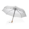 21" Impact AWARE™ RPET 190T bamboo auto open/close umbrella