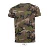 SOL'S CAMO MEN - ROUND COLLAR T-SHIRT