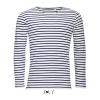 SOL'S MARINE MEN - LONG SLEEVE STRIPED T-SHIRT