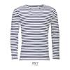 SOL'S MARINE MEN - LONG SLEEVE STRIPED T-SHIRT