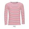 SOL'S MARINE MEN - LONG SLEEVE STRIPED T-SHIRT