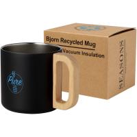 Bjorn 360 ml RCS certified recycled stainless steel mug with copper vacuum insulation