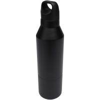 Odessy 600 ml RCS certified recycled stainless steel insulated bottle with 300 ml cup