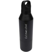Odessy 600 ml RCS certified recycled stainless steel insulated bottle with 300 ml cup