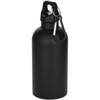 Oregon 400 ml matte RCS recycled single wall stainless steel water bottle with carabiner