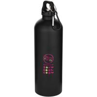 Oregon 750 ml matte RCS recycled single wall stainless steel water bottle with carabiner