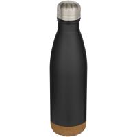 Cove 500 ml double wall vacuum insulated stainless steel water bottle with cork details