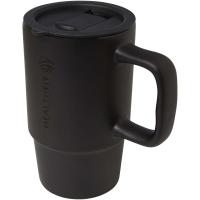Carter 450 ml ceramic mug with plastic lid