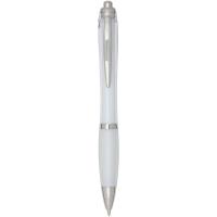 Nash RCS recycled plastic ballpoint pen with coloured barrel and grip (black ink)