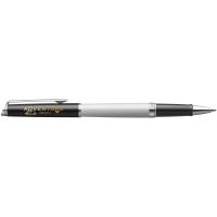 Hemisphere colour blocking rollerball pen with palladium trim (black ink)