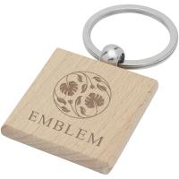 Gioia beech wood squared keychain