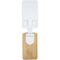 Alfirk recycled plastic foldeable desk phone stand with bamboo details