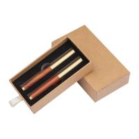 Set de scris din cupru si lemn